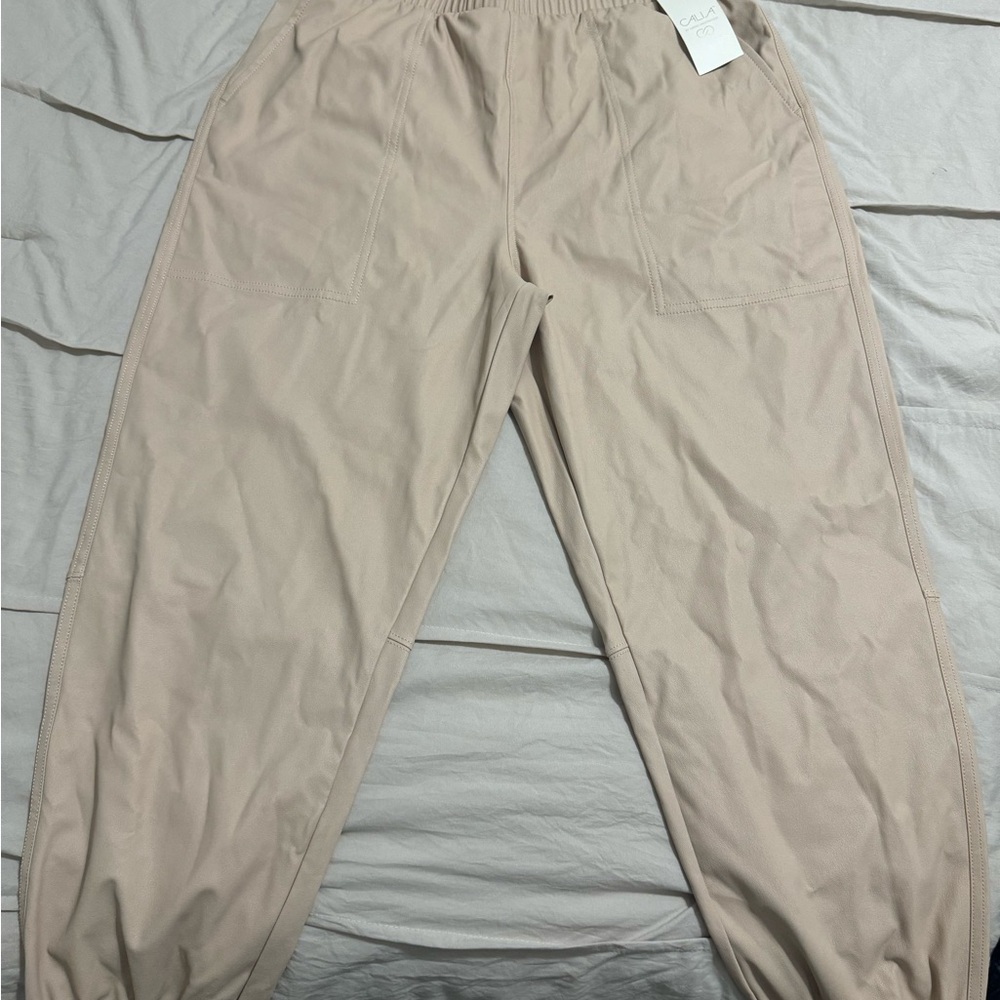 Women Tan Jogger Pants